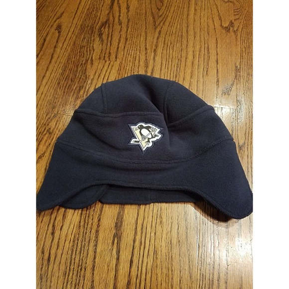 Pittsburgh Penguins LABATT BLUE Fleece NHL Helmet Hat Winter Ski Beanie Cap - Picture 7 of 8
